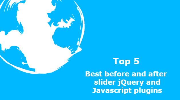 Top 5: Best before and after (image comparison) slider jQuery and Javascript plugins