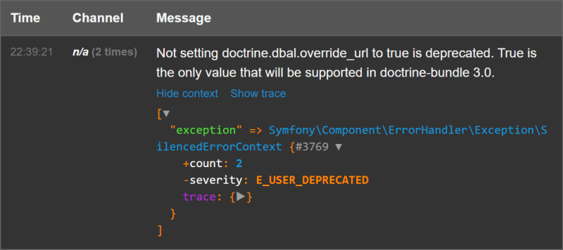 How To Solve Symfony 5 Deprecation Notice Not Setting Doctrine Dbal Override Url To True Is Deprecated Our Code World