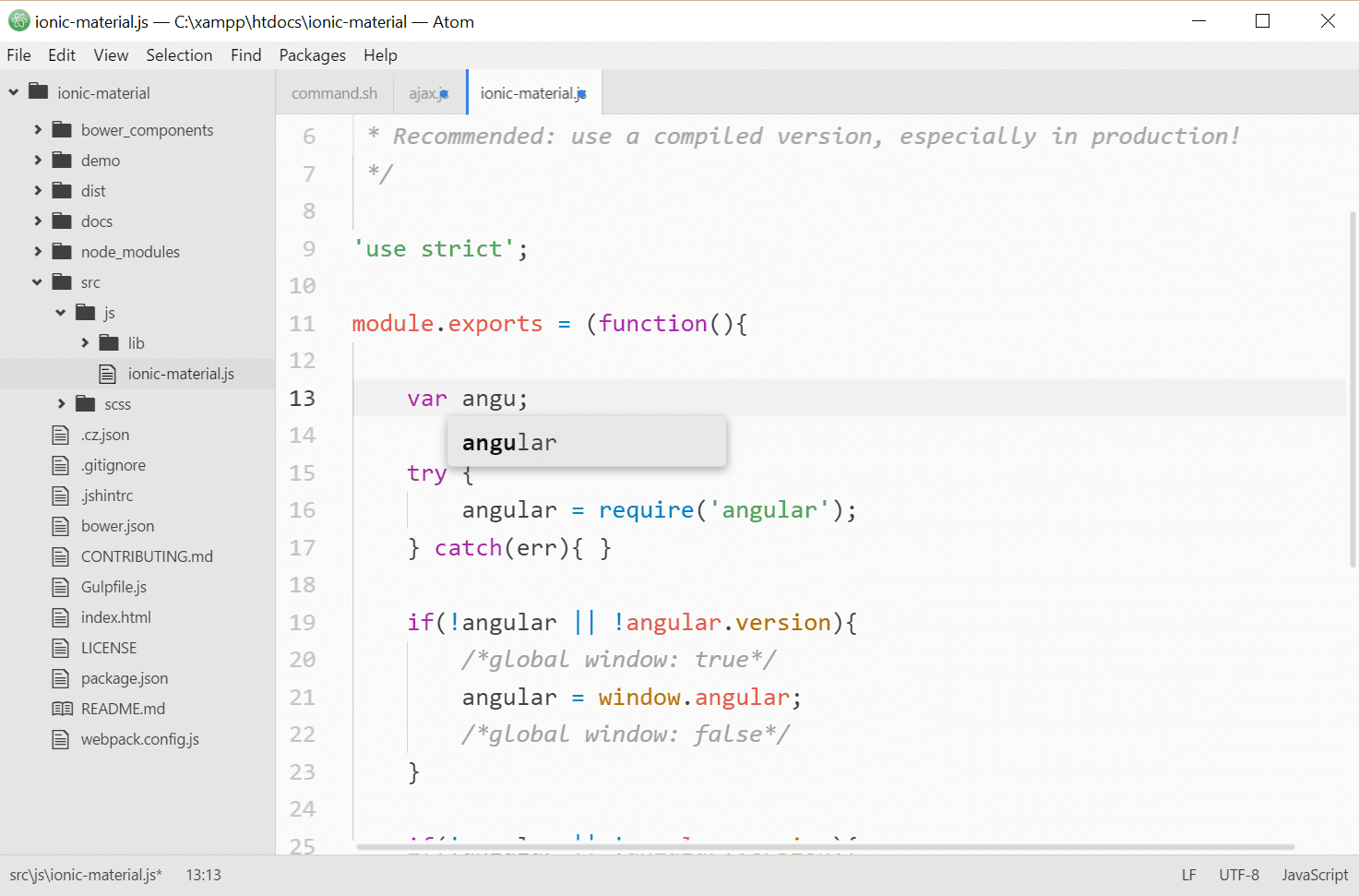 Atom Code Editor