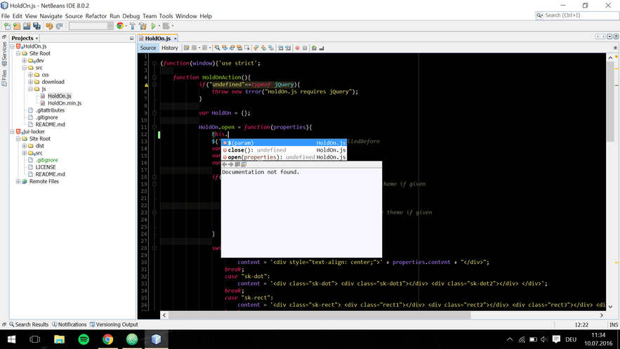 ide that supports javascript css html