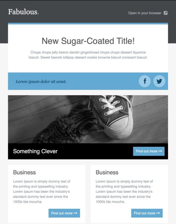 Fabulous html free email template