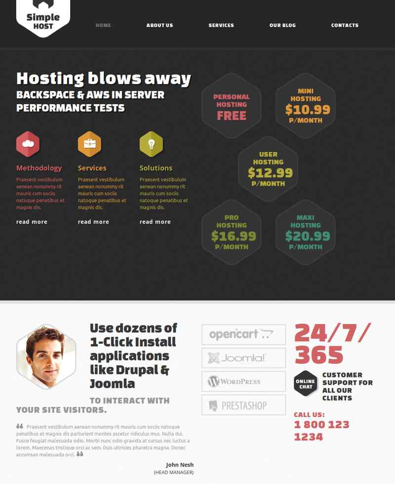 Top 10: Best Premium Joomla Web Hosting Services Templates | Our Code World