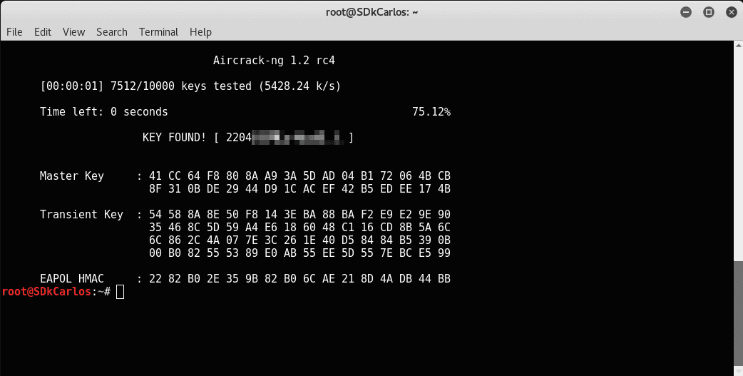 hack wpa2 wifi password with minidwep dictionary attack
