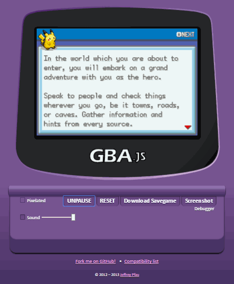 Game Boy Advance - webЯcade Docs