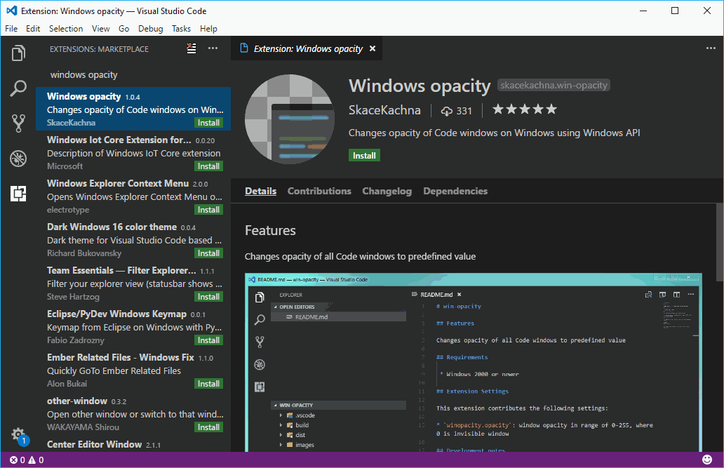 How to make the Visual Studio Code Window Transparent in Windows | Our Code  World