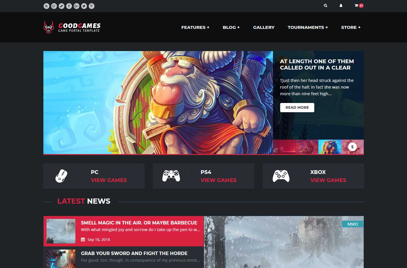 Top 10: Best Premium Gaming Related HTML Templates | Our Code World