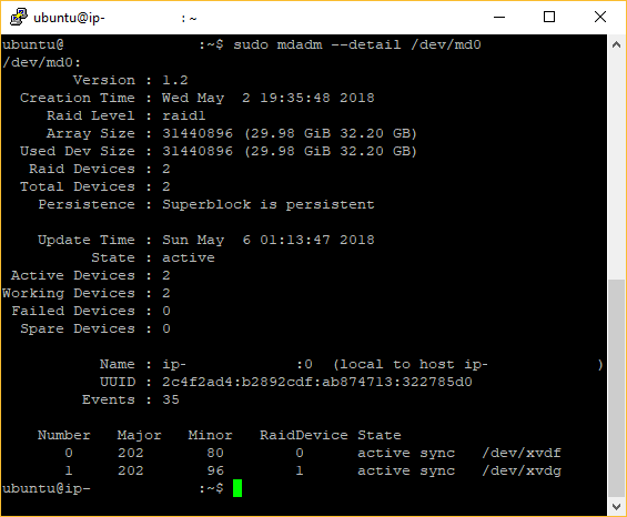 How to implement a software RAID 1 Array (mirror) in Ubuntu 16.04 | Our ...