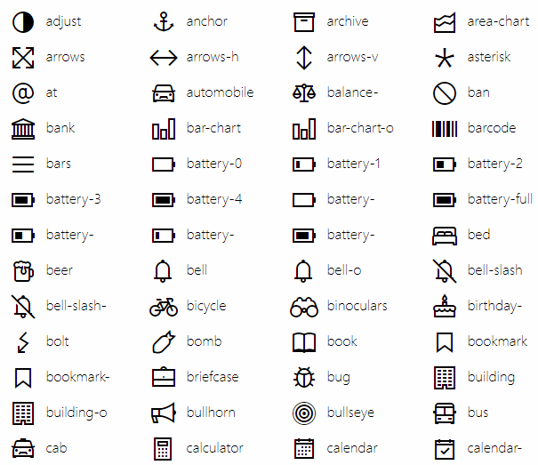 Gallery icon font awesome
