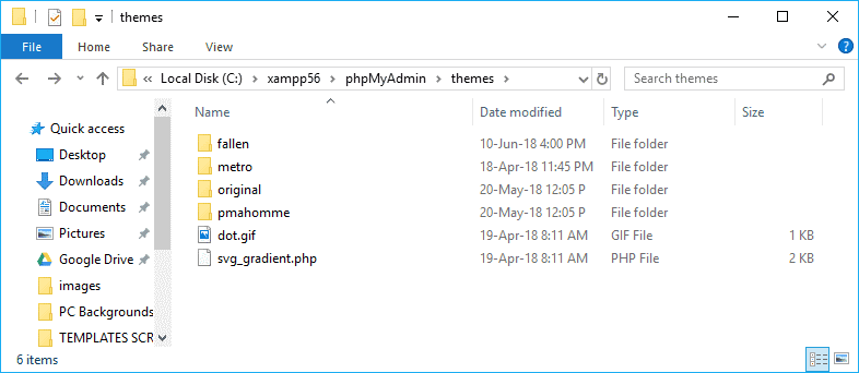 phpmyadmin windows 10 install