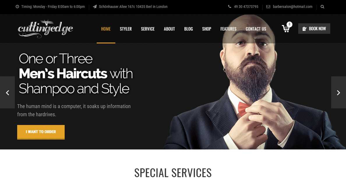 Top 10 Best Premium Barbershop Website Templates Our Code World