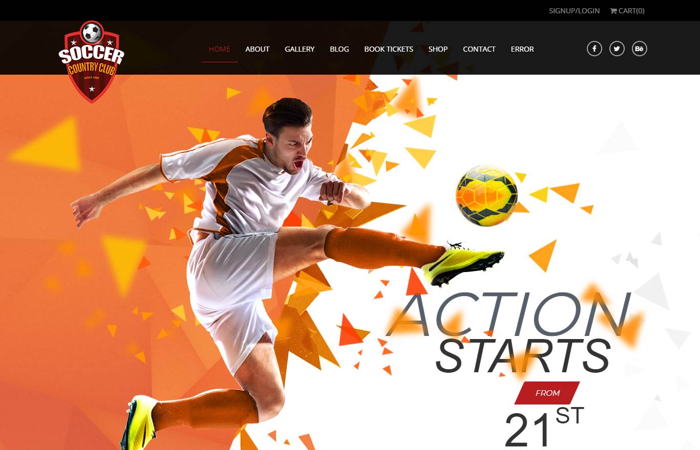Top 5 Best Premium Soccer Football Club Website Templates Our Code World