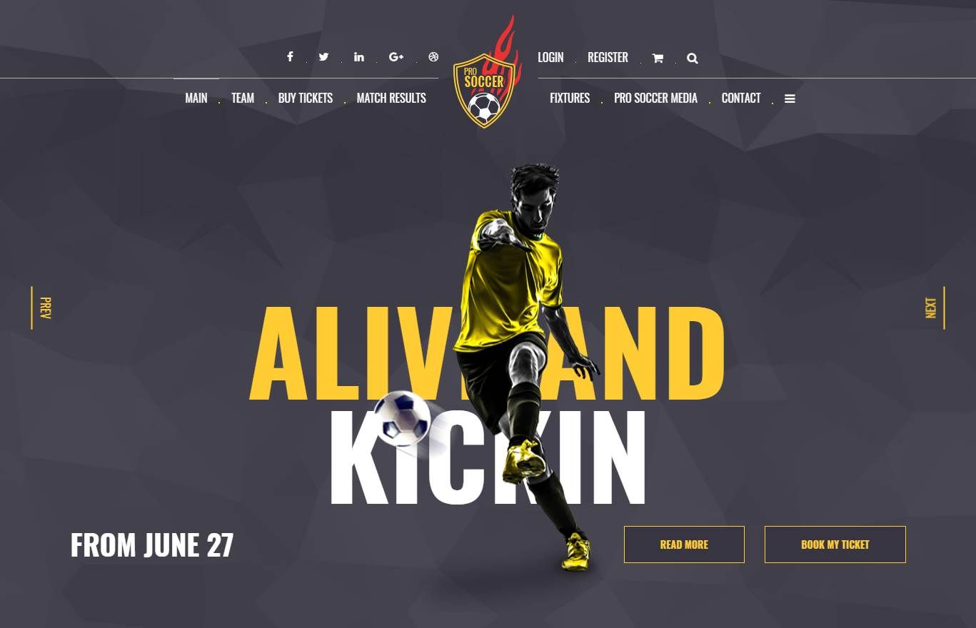 Top 5: Best Premium Soccer Football Club Website Templates Our Code