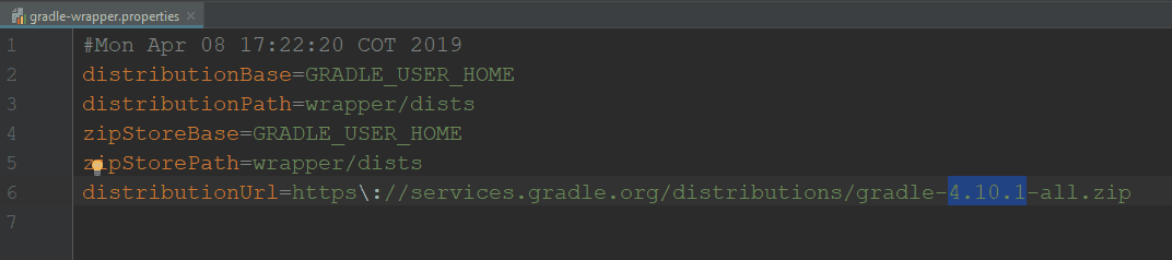 android gradle file
