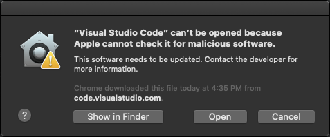 visual studio for mac not opening
