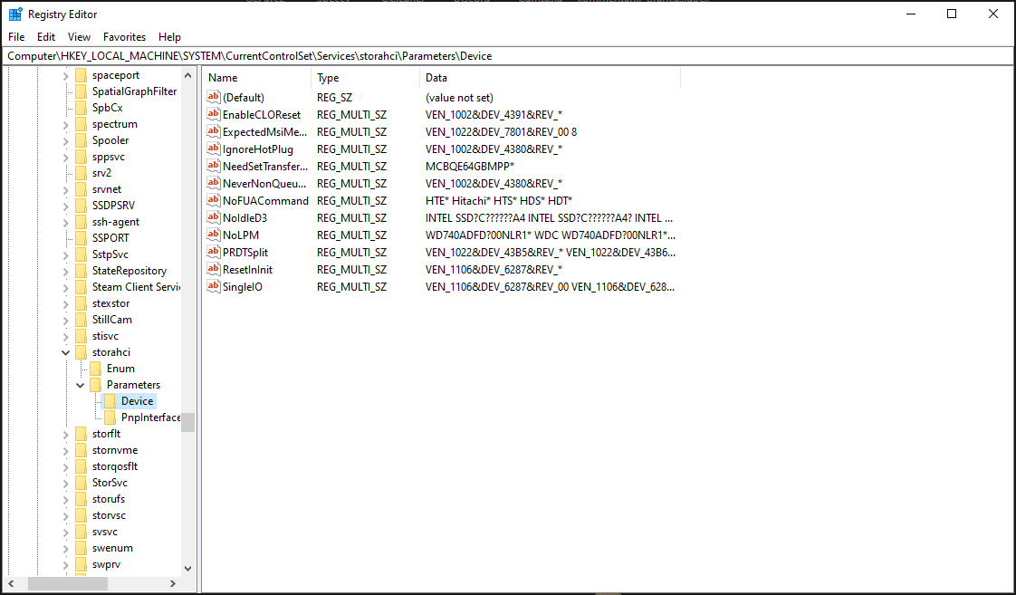 How to fix Windows 10 Issue that displays internal SATA connected