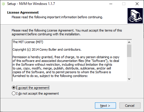 node version manager windows