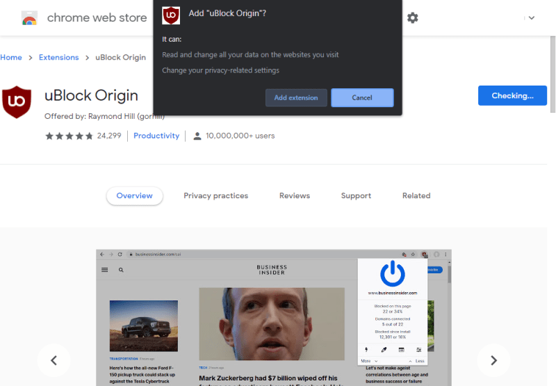 ublock origin not blocking youtube ads
