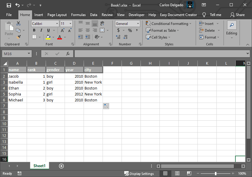 excel query table vba web