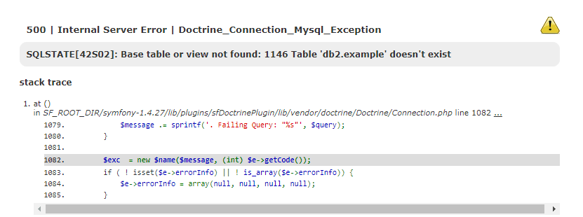 Symfony 1.4 Wrong Database Connection