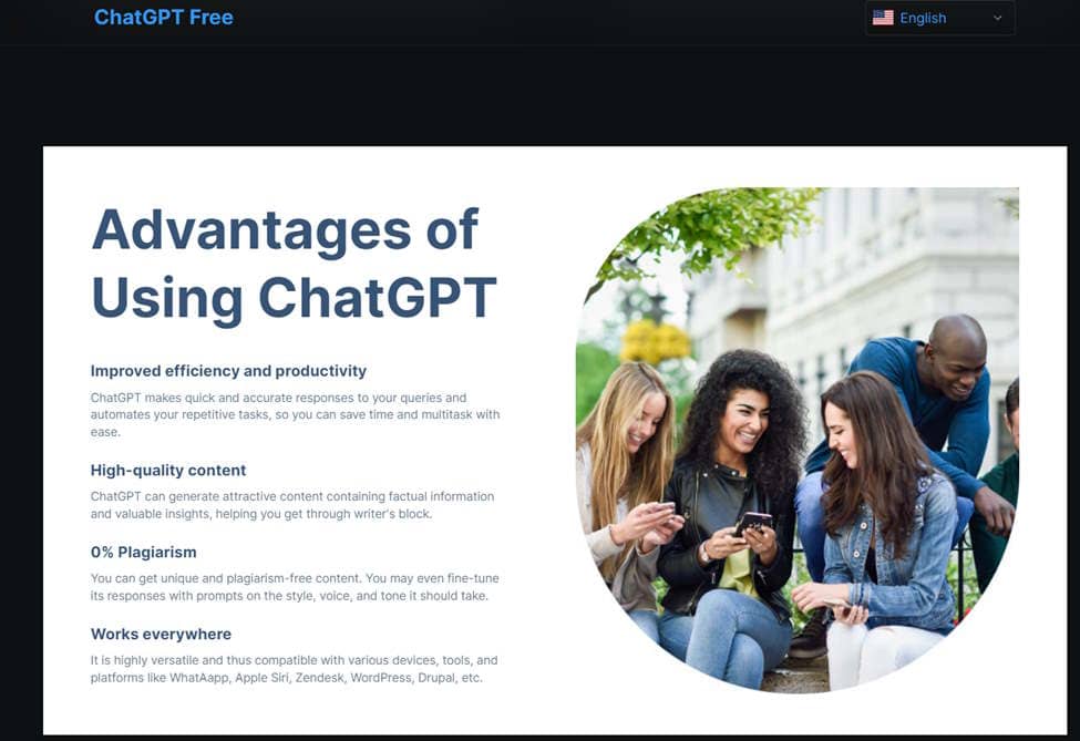 Advantages of using ChatGPT