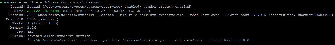 SVN Server Ubuntu 22.04